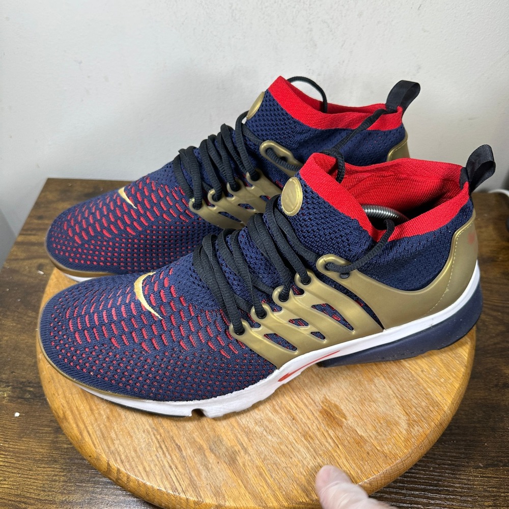 Nike Air Presto Ultra Flyknit USA Olympic Navy Gold Red 835570-406 Mens 13 - Picture 7 of 7
